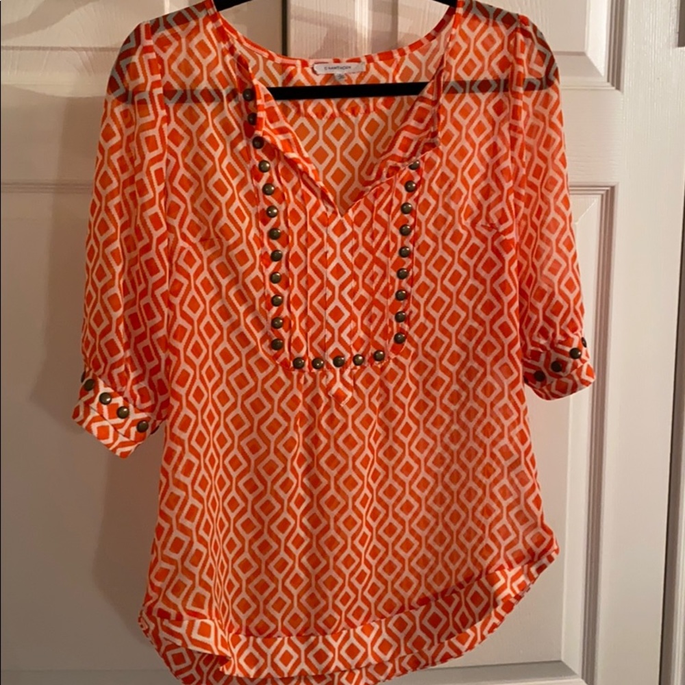 Stitch Fix 41 Hawthorn Studded Blouse and Cami Set